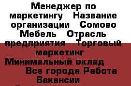 Менеджер по маркетингу › Название организации ­ Сомово-Мебель › Отрасль предприятия ­ Торговый маркетинг › Минимальный оклад ­ 30 000 - Все города Работа » Вакансии   . Башкортостан респ.,Баймакский р-н